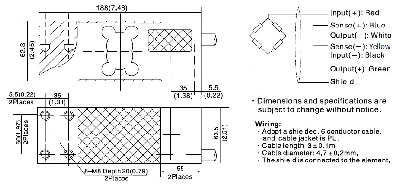 L6W-C3-50KG稱重傳感器