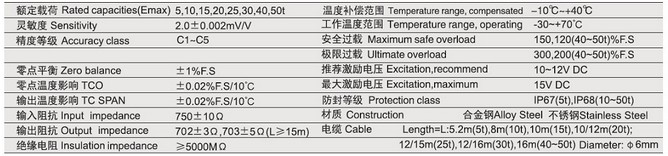 柯力BTA-5T稱(chēng)重傳感器