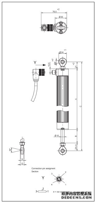 德國Novotechnik  LWG-0150位移傳感器產品尺寸